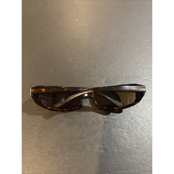 REVO 2031 62[]14 115 BROWN POLARIZED CRYSTAL SLEEK TORTOISE WRAP FLEX SUNGLASSES - Picture 4 of 9